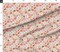 Spring Floral Butterflies Coral Pink Smaller Scale Wildflower Meadow Custom Printed Fabric by Spoonflower Various Fabrics by the Yard or Fat Quarter